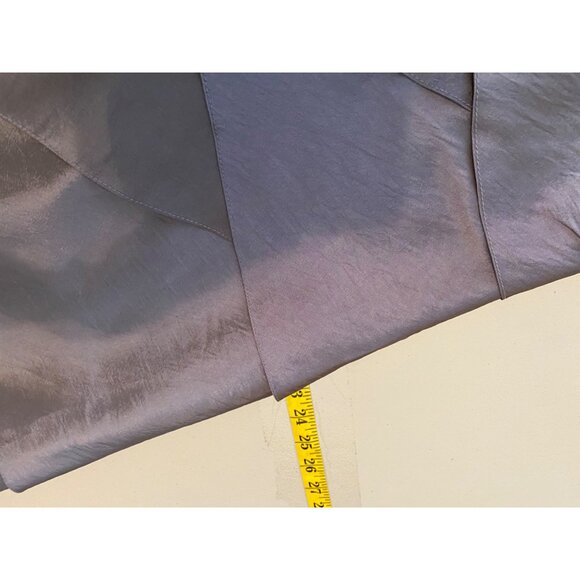 Alex Evenings Formal Midi Dress Tiered Cap Sleeve Lavender Size 14 - Picture 10 of 11